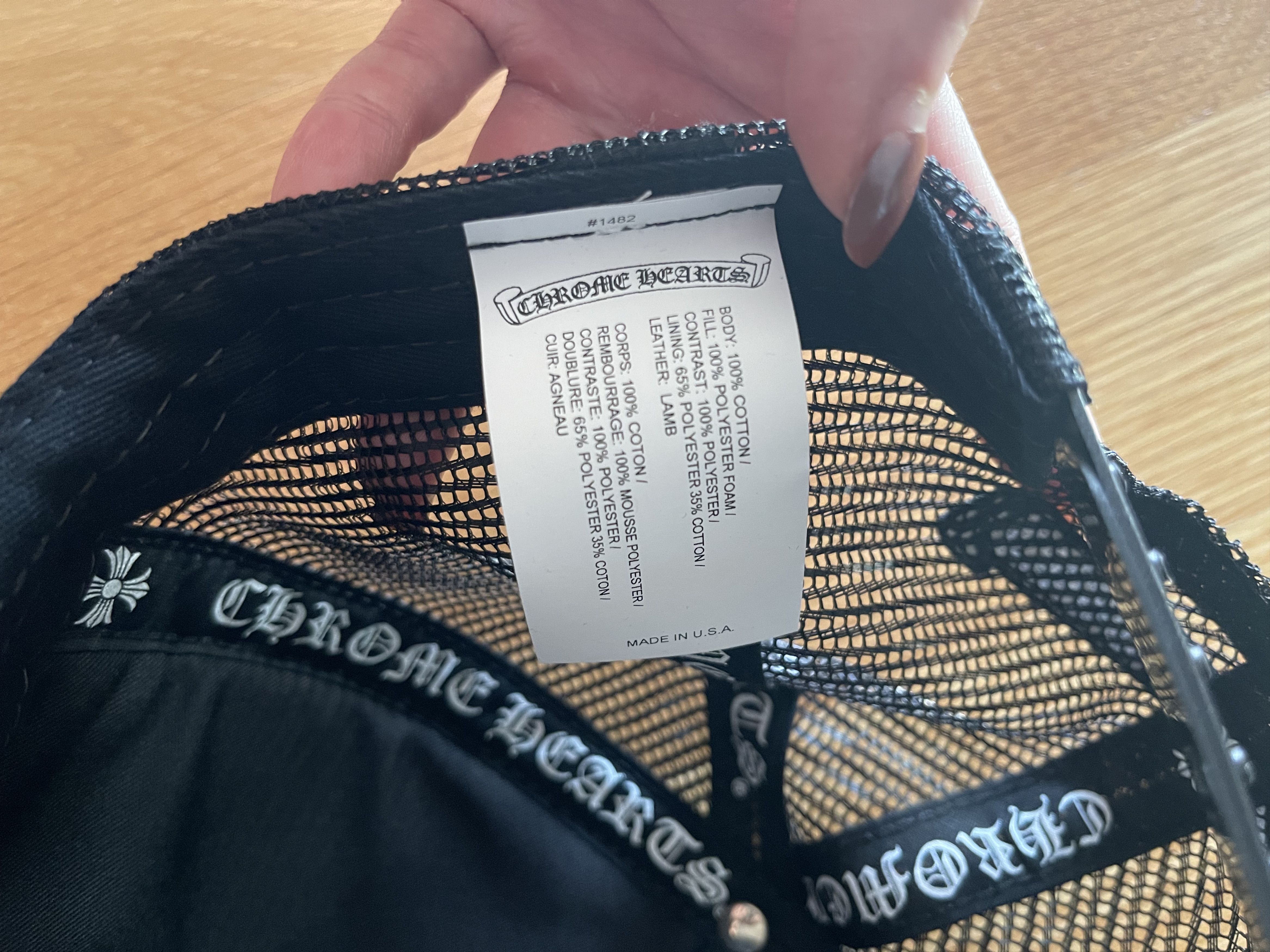 Chrome Hearts Chrome Hearts Black Triple Cross Patch Trucker Size ONE SIZE - 5 Thumbnail
