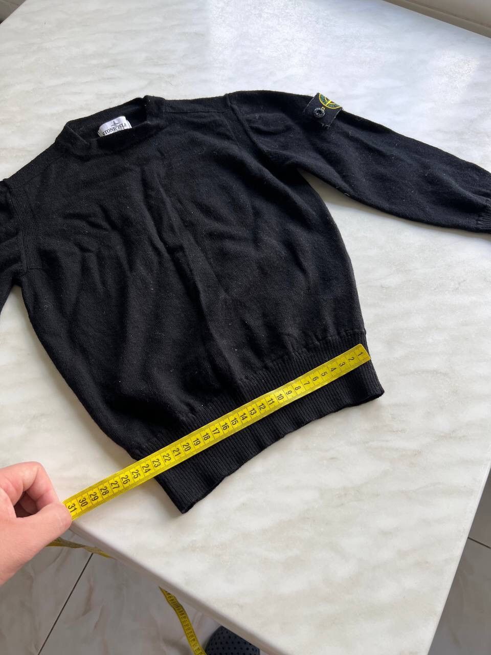 Stone Island Stone island Junior wool sweater black pullover jumper age 8 Size US S / EU 44-46 / 1 - 16 Thumbnail