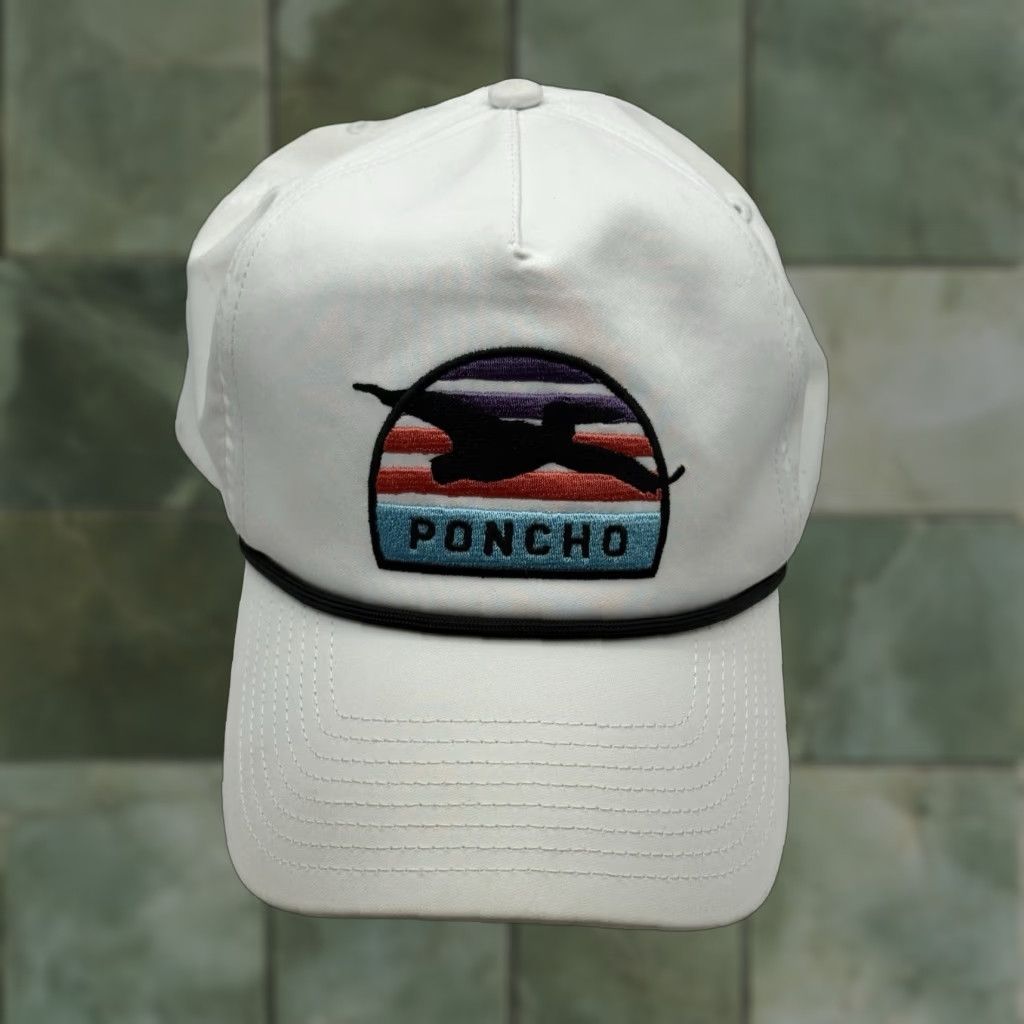 Roper Poncho Outdoors Snapback Cap Tarpon Bird Embroidered White Size ONE SIZE - 1 Thumbnail