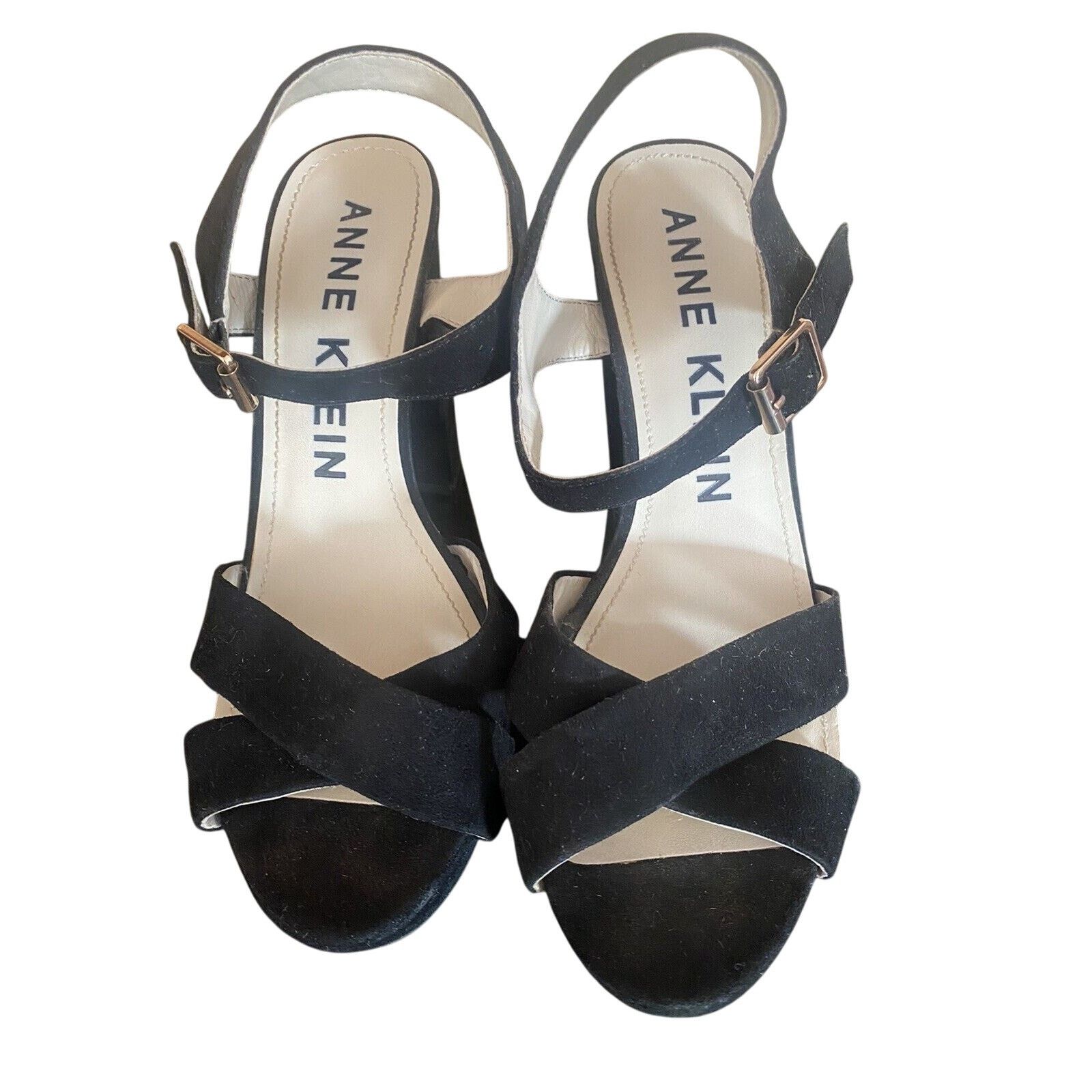 Anne Klein Anne Klein Block HeelsBlk Sz 7.5 Sandals 323703118 Size US 7.5 / IT 37.5 - 2 Thumbnail