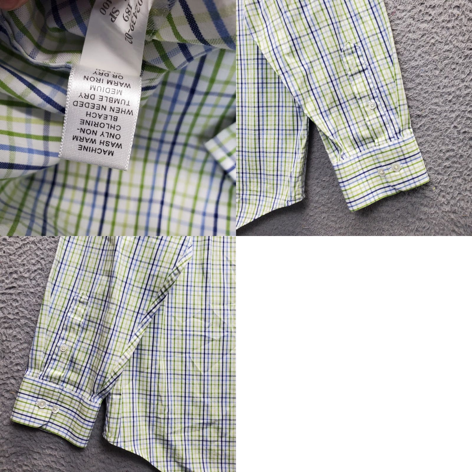Banana Republic Banana Republic Dress Shirt Mens XL Multi Plaid Long Sleeve Collared Button Up Size 46R - 8 Thumbnail