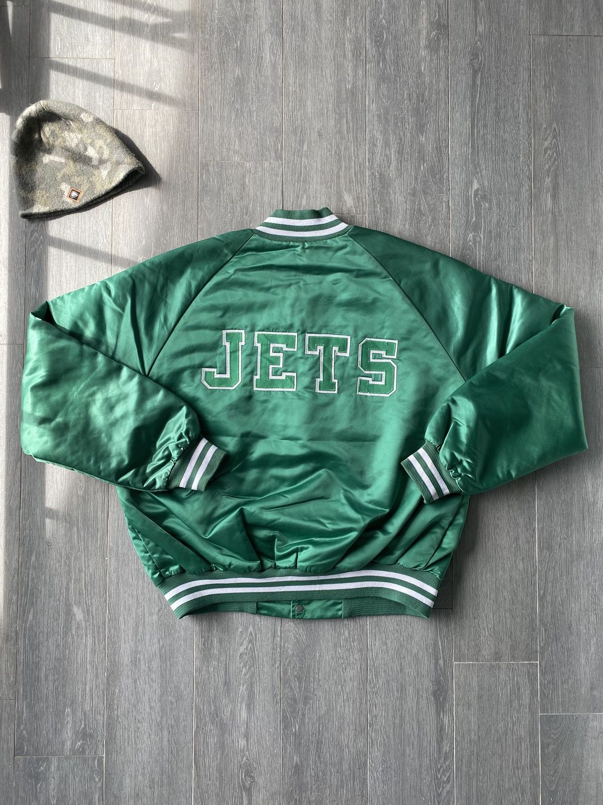NFL Vintage 90’s NFL New York Jets Locker Line Jacket Size US L / EU 52-54 / 3 - 2 Thumbnail