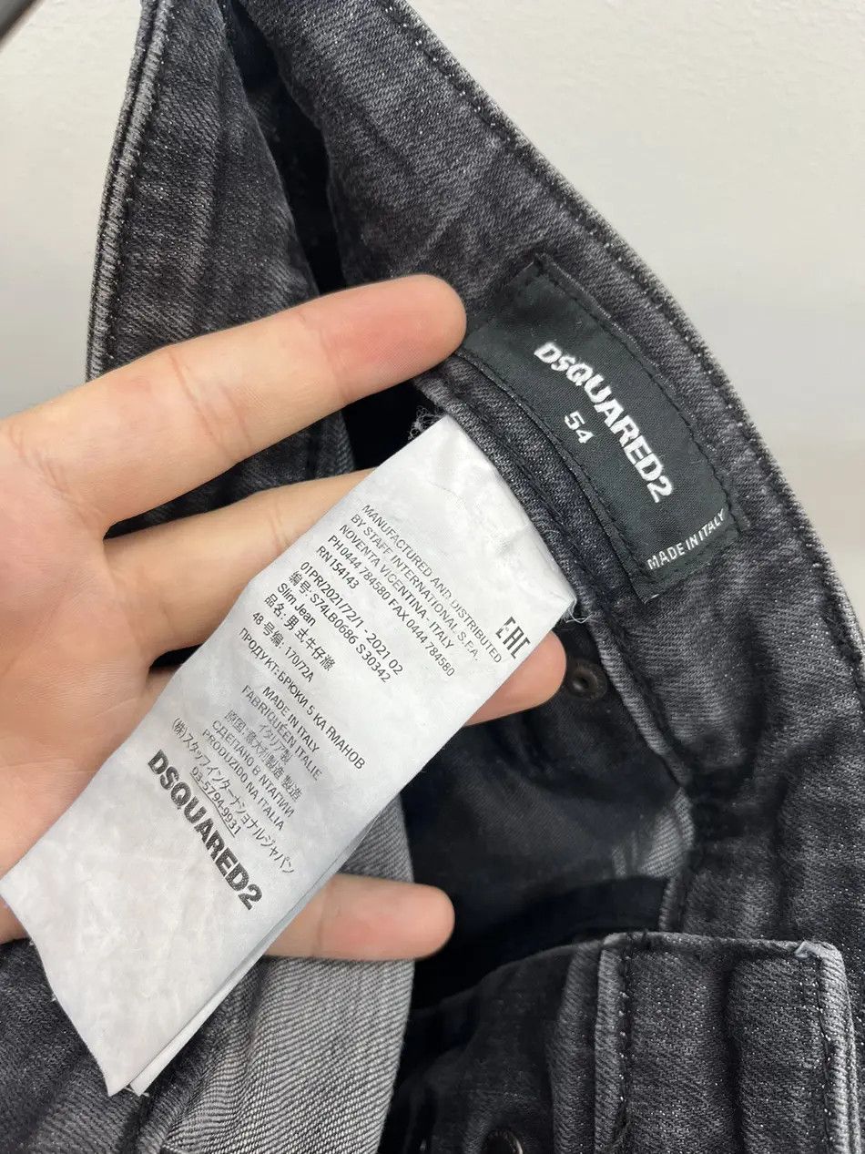 Dsquared2 Dsquared2 Icon Denim Distressed Painted Jeans Size US 33 - 4 Thumbnail