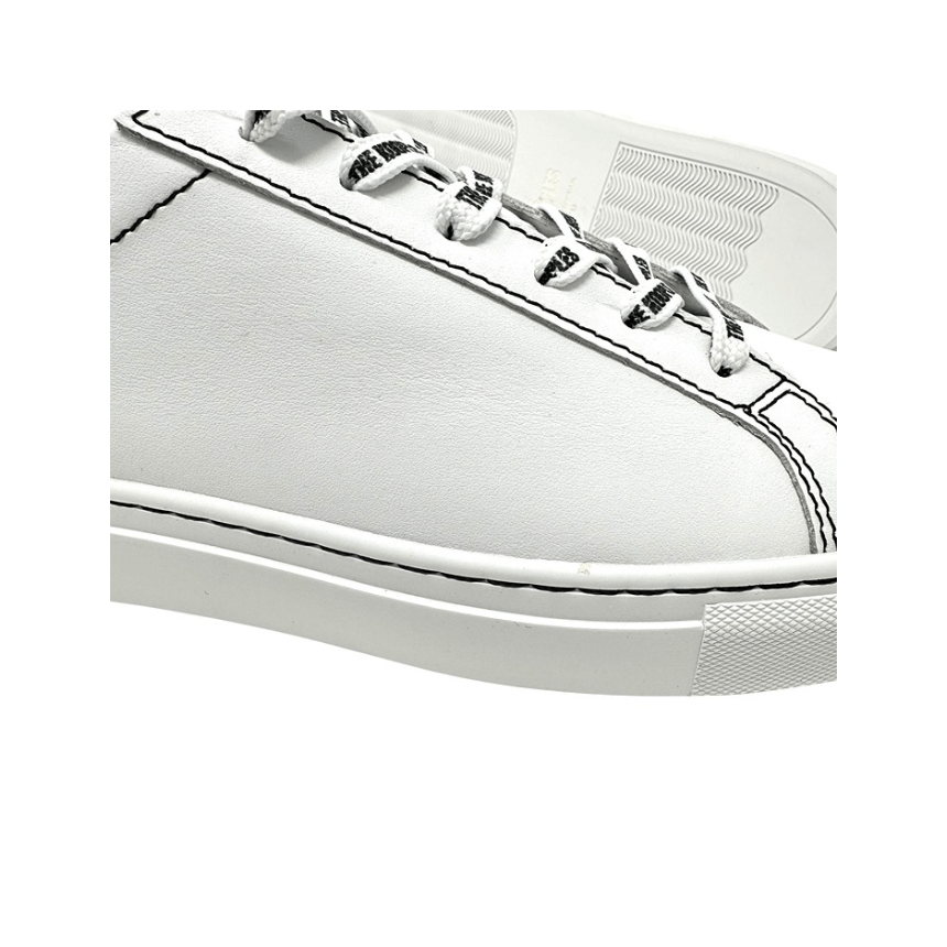 The Kooples The Kooples White Leather Lace-Up Sneakers w Contrast Stitch Size US 9 / EU 42 - 7 Thumbnail