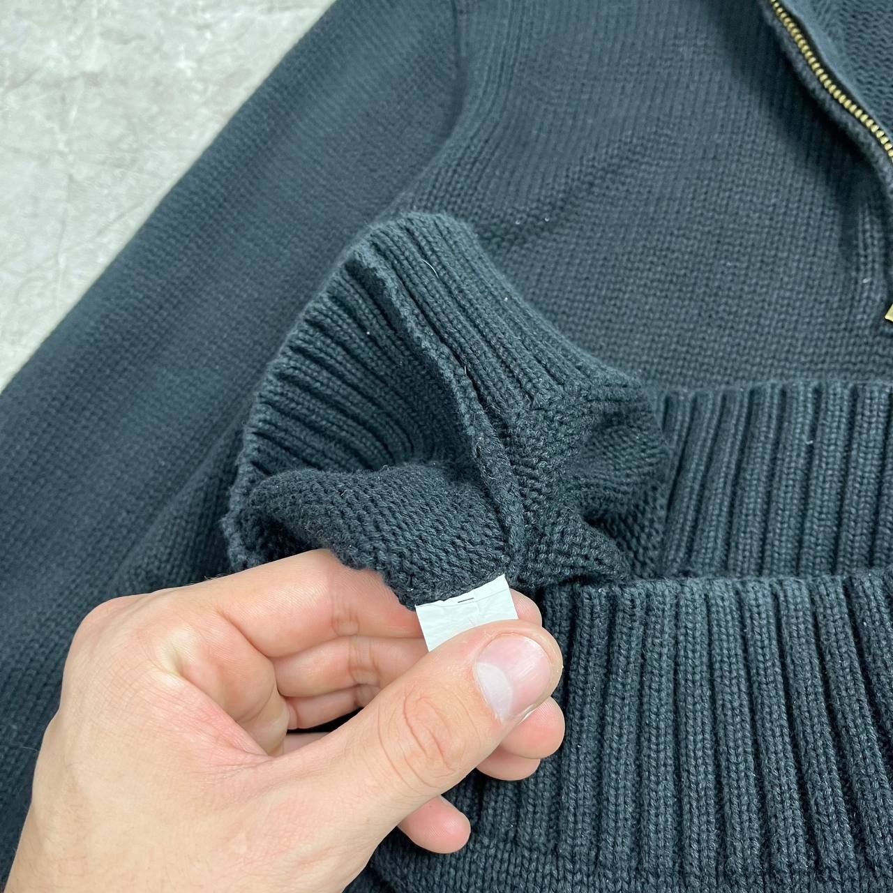 Japanese Brand Black Polo Raplh Lauren Black 1/4 Zip Sweatshirt Size M Size US M / EU 48-50 / 2 - 6 Thumbnail