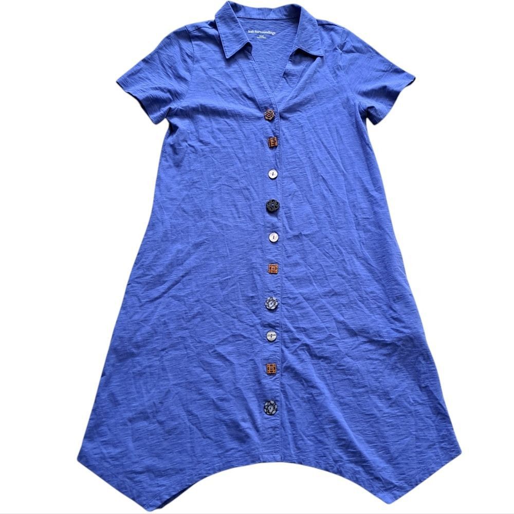 Other Soft Sorroundings Danielle Mixed Button Placket Trapezoid He Size S / US 4 / IT 40 - 1 Thumbnail