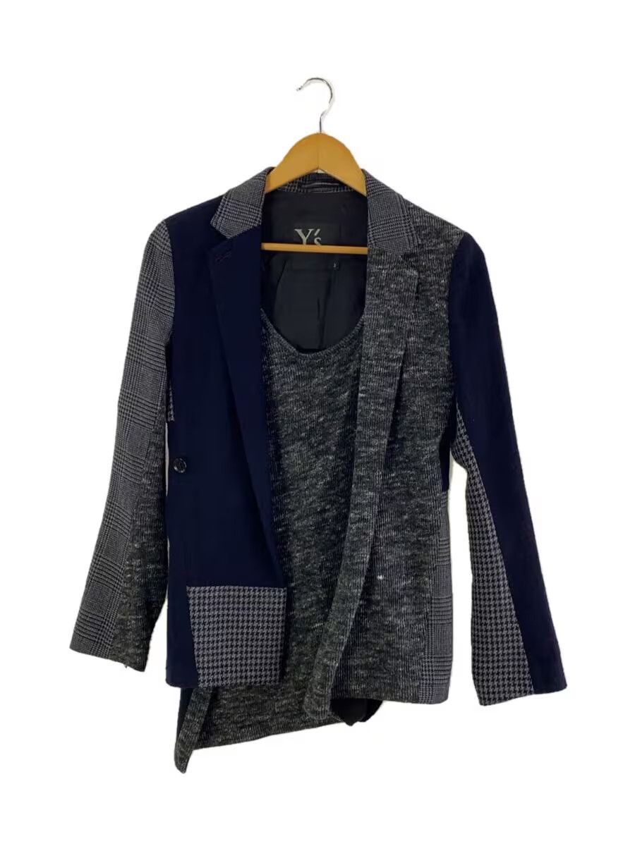 Y's × Yohji Yamamoto Reconstructed Patchwork Wool Knit Jacket Size M / US 6-8 / IT 42-44 - 1 Thumbnail