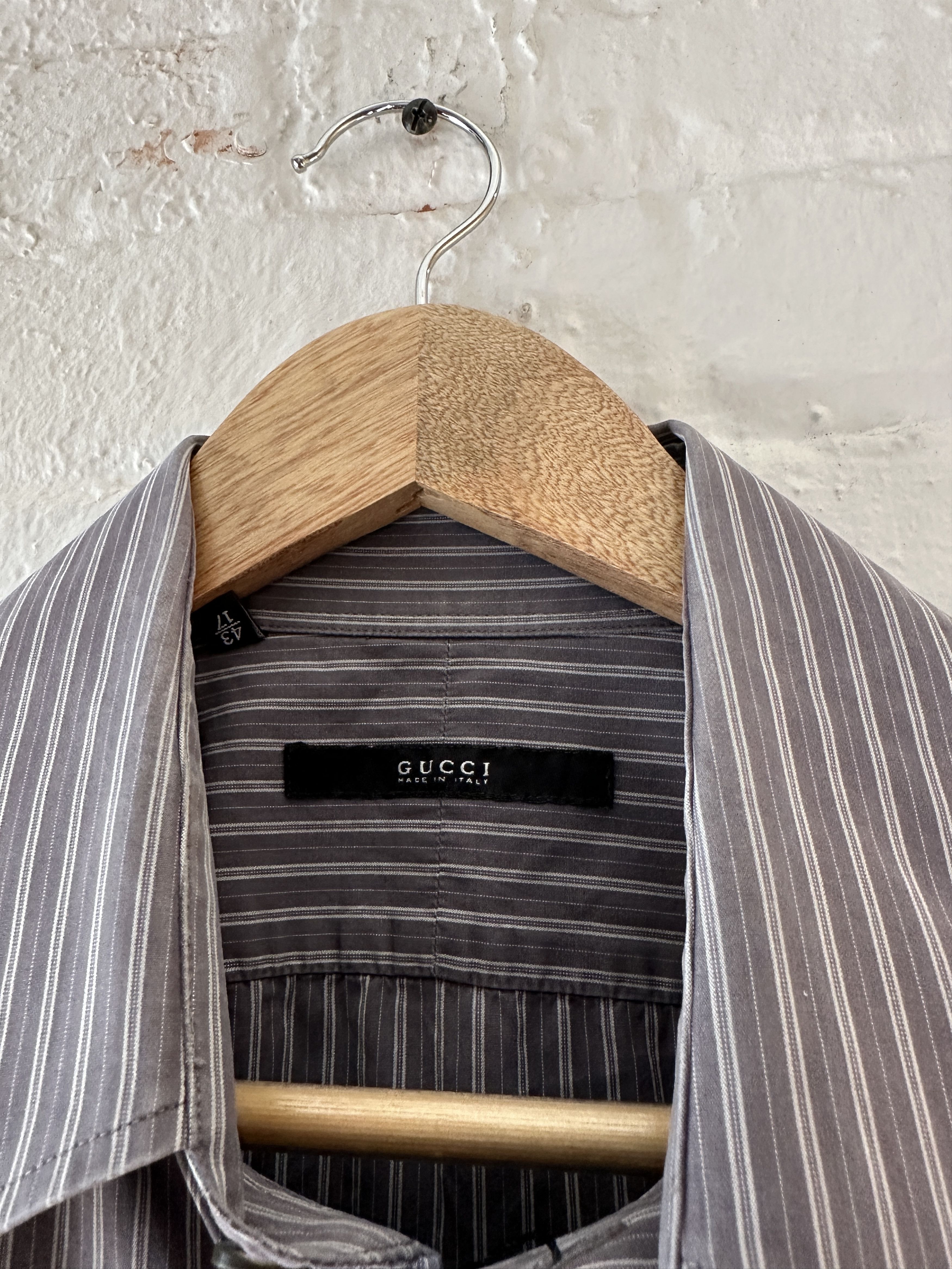 Gucci Gucci by Tom Ford Striped Button Up Shirt Size US XL / EU 56 / 4 - 2 Thumbnail
