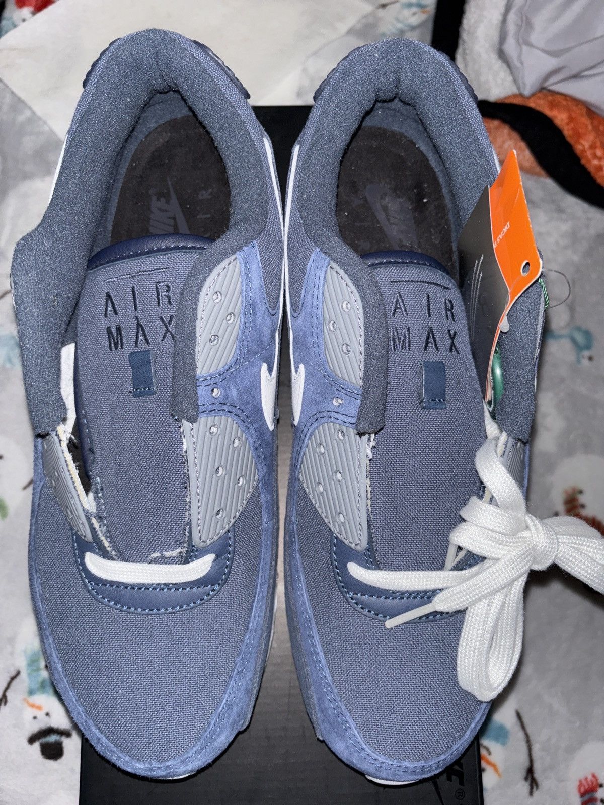 Nike Nike Air Max 90 Premium Obsidian 2021 Size US 10 / EU 43 - 4 Thumbnail