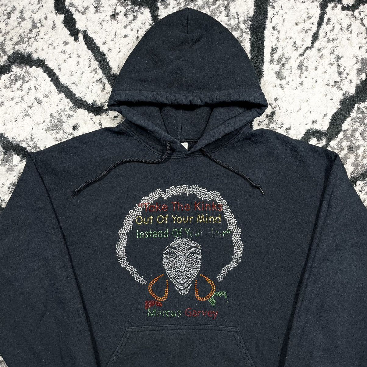 Rap Tees Vintage 00s Marcus Garvey Band Hoodie Sweatshirt Rare Hype Size US L / EU 52-54 / 3 - 2 Thumbnail