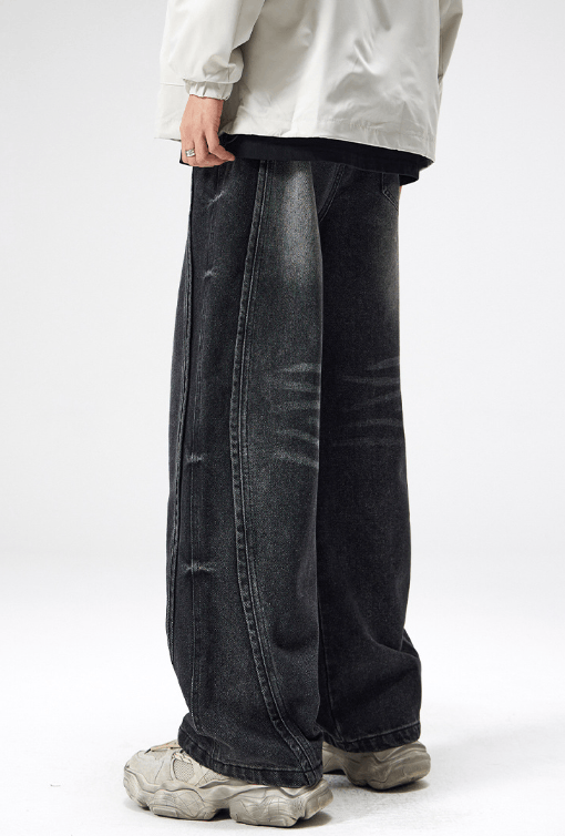 Japanese Brand High street trend washed distressed tie-dyed jeans Size US 32 / EU 48 - 4 Thumbnail