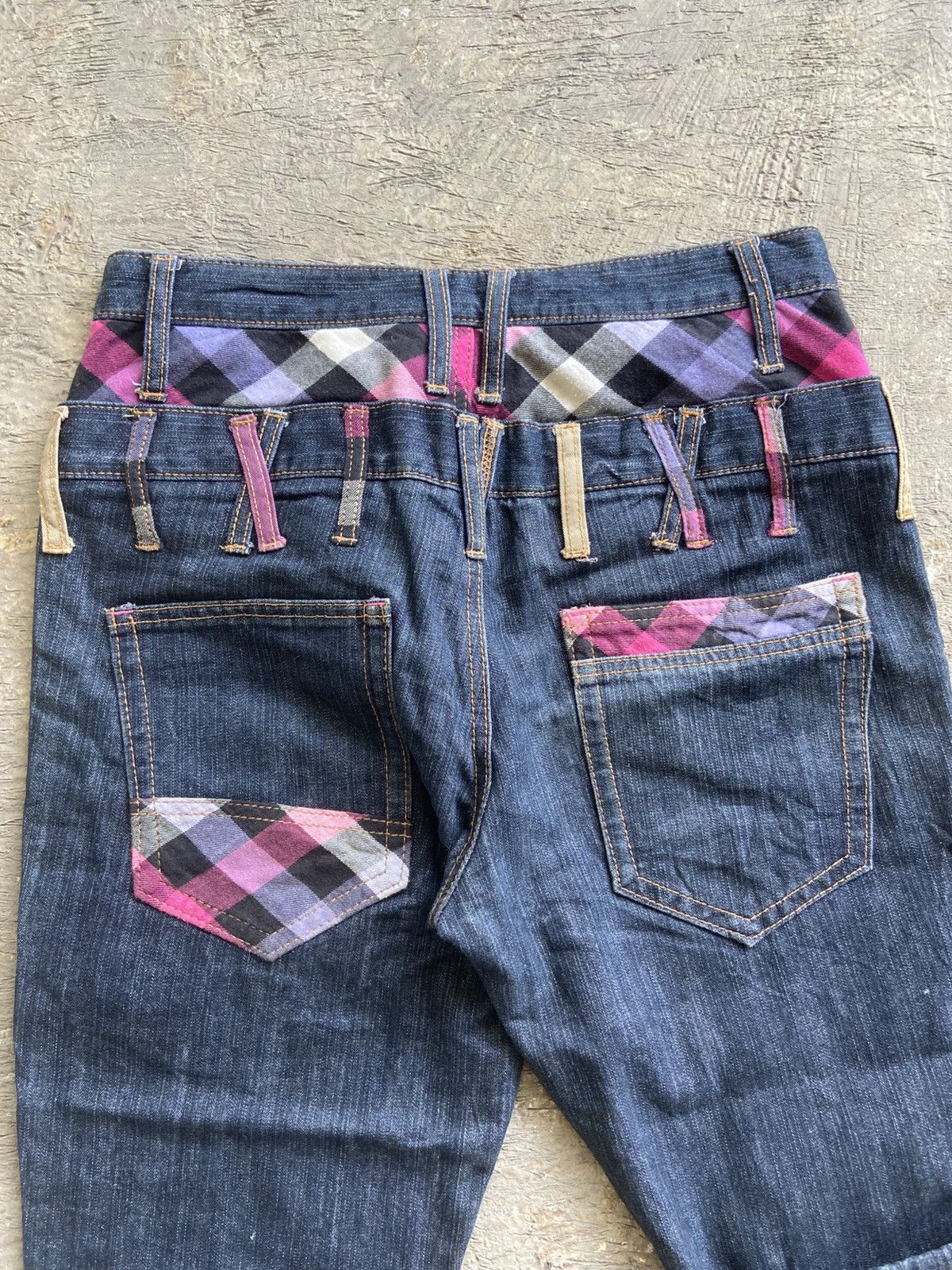Japanese Brand 2000s Nylaus - Vkei Harajuku Style Double Waist Pants Size US 30 / EU 46 - 14 Thumbnail
