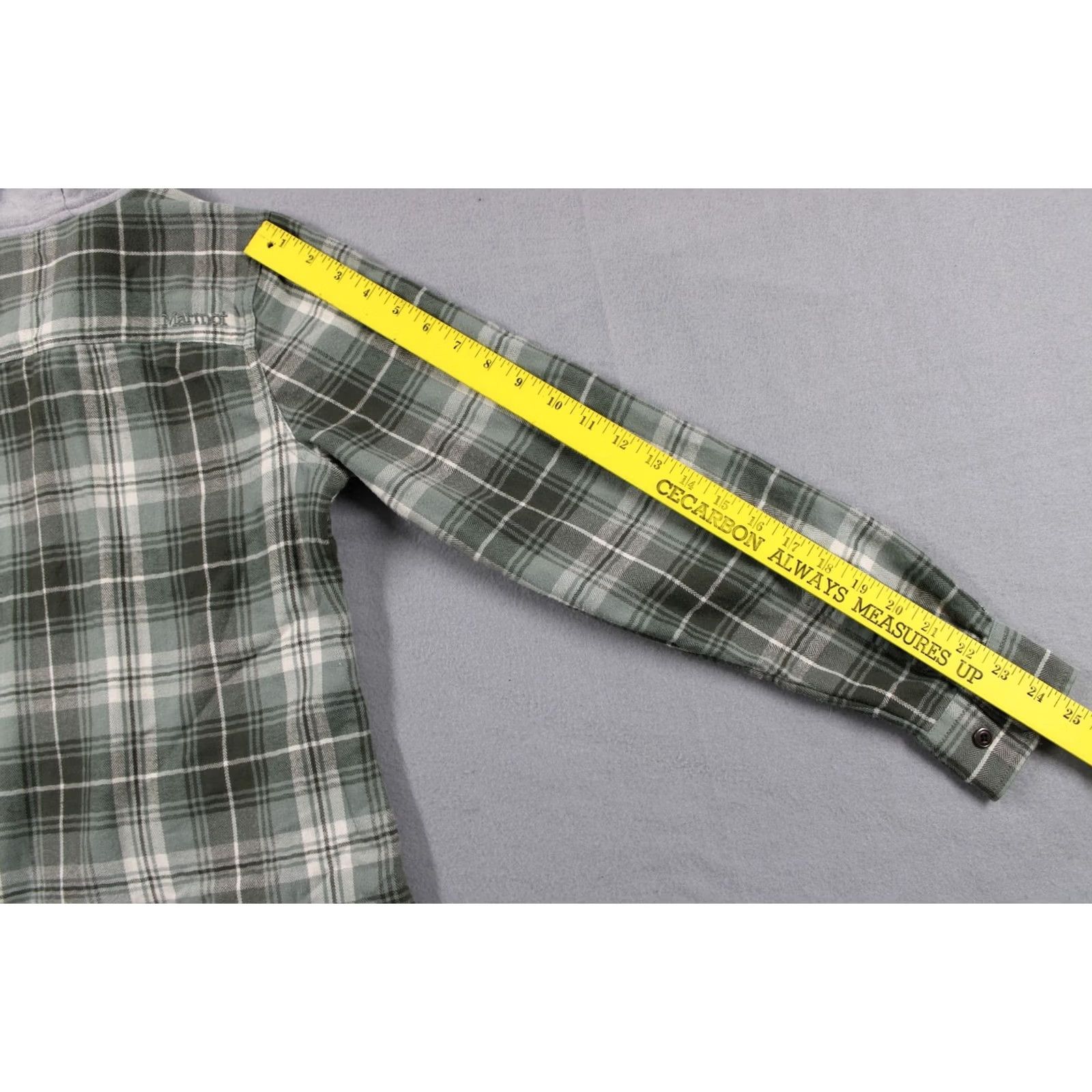 Marmot Marmot Jacket Mens Medium Green Plaid Flannel Hooded Casual Snap Front Pockets Size US M / EU 48-50 / 2 - 6 Thumbnail