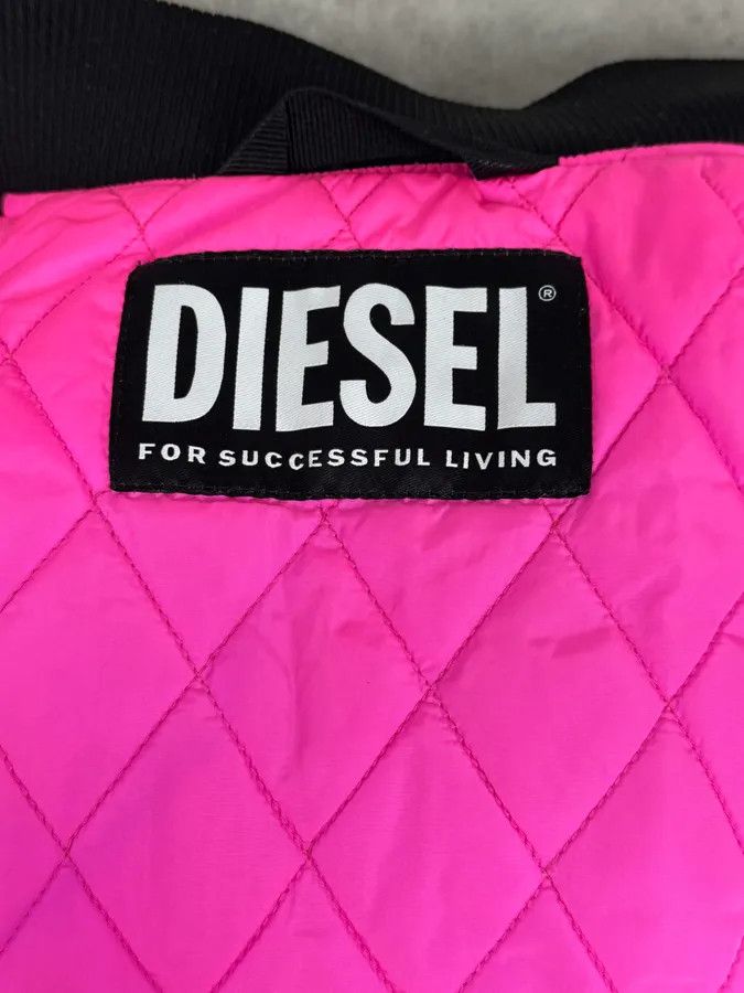 Diesel 2000s Diesel Back Laced Black Bomber Jacket Size US S / EU 44-46 / 1 - 9 Thumbnail