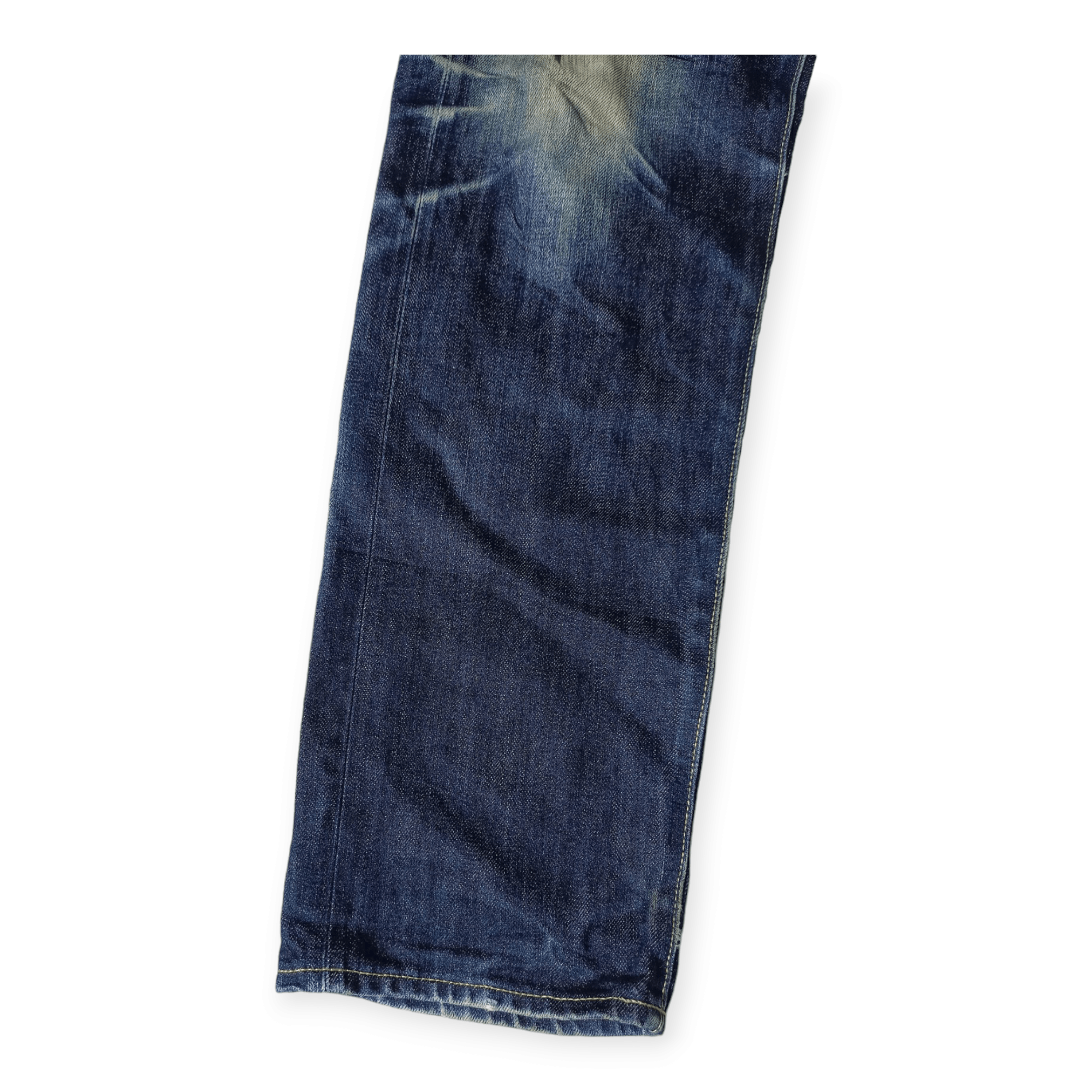 Uniqlo Vintage Uniqlo Selvedge Distressed Faded Jeans Size US 33 - 4 Thumbnail
