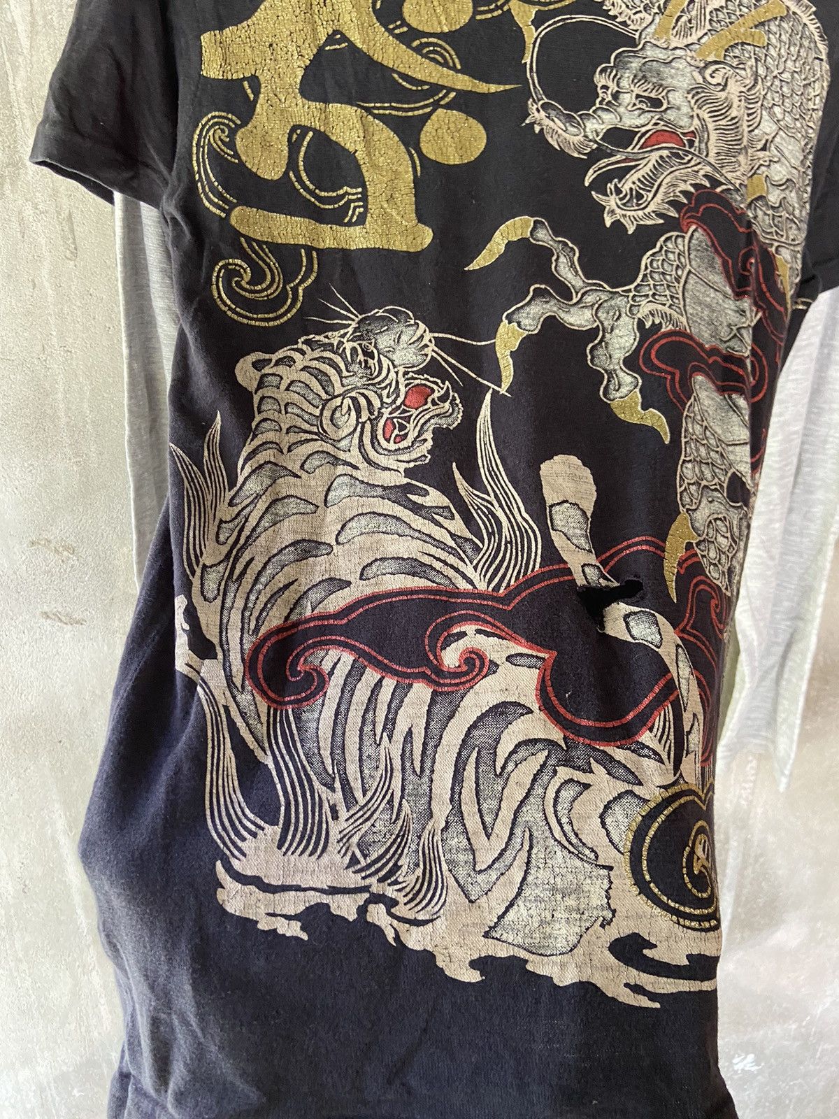 Japanese Brand SPACE OPERA DRAGON DOUBLE LAYER DISTRESSED LONG SLEEVE Size US M / EU 48-50 / 2 - 17 Thumbnail