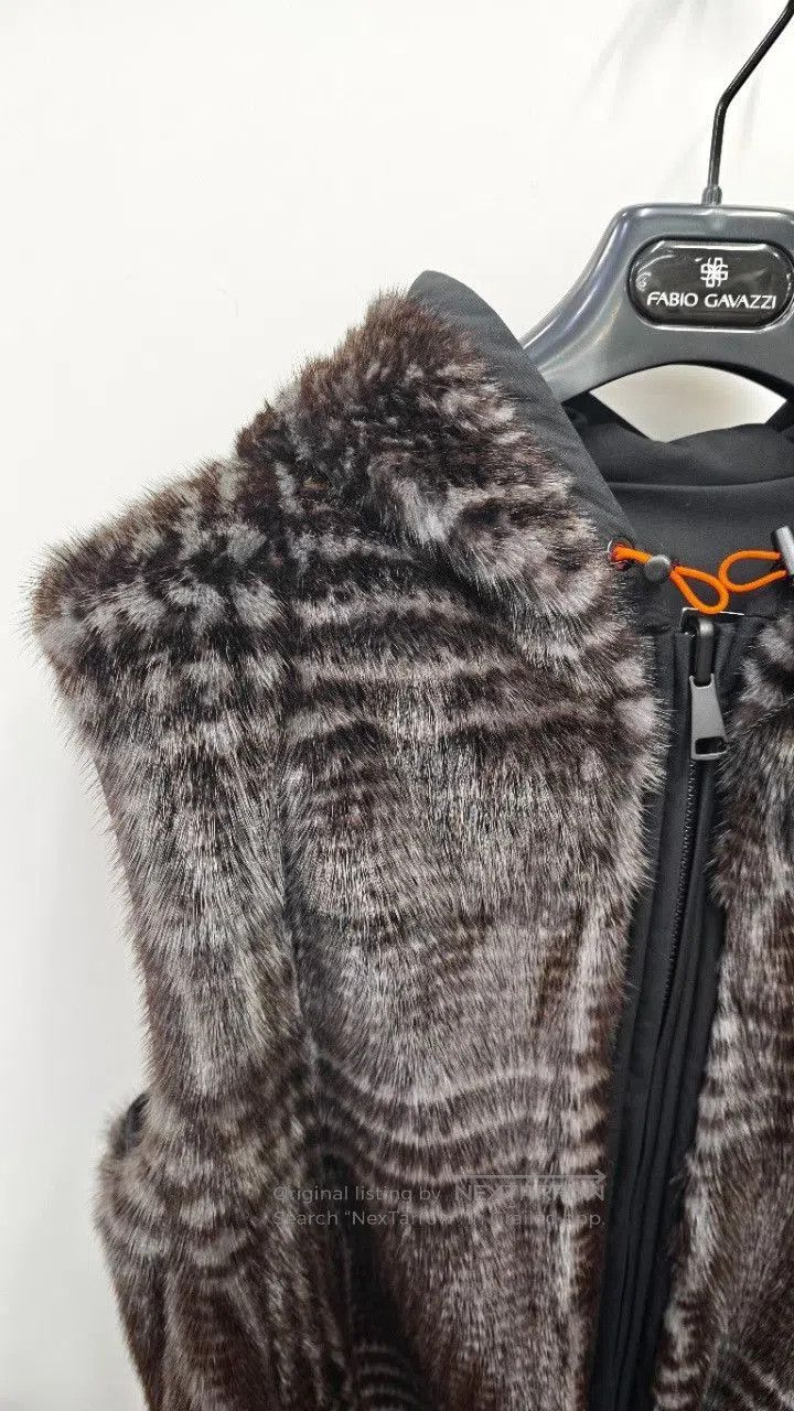 Japanese Brand Fabio Gavazz Men's Purple Fur Vest. Size US M / EU 48-50 / 2 - 3 Thumbnail