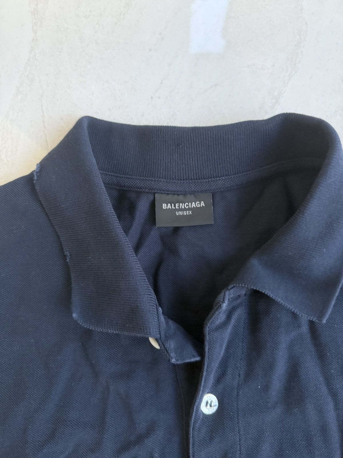 Balenciaga Balenciaga Blue „Polo“ Poloshirt Sz.2 Size US M / EU 48-50 / 2 - 4 Thumbnail