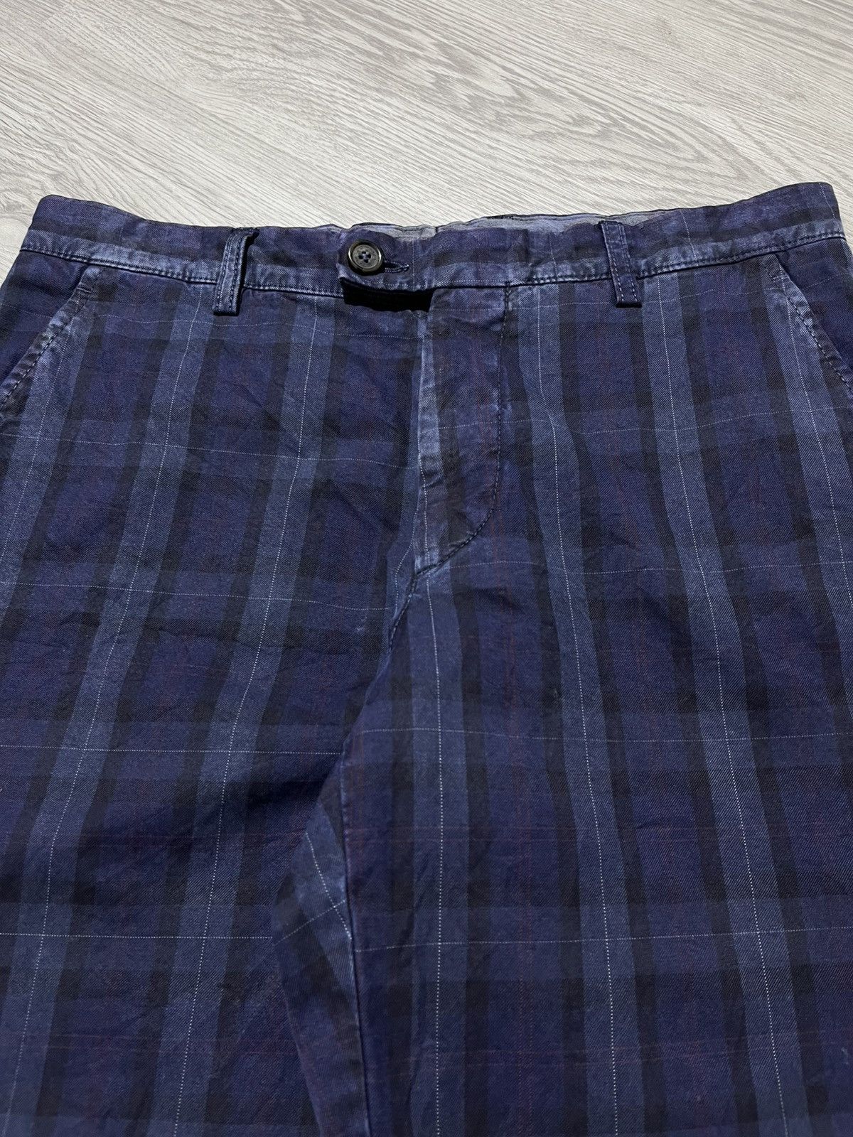 Etro 🇮🇹 Etro Made In Italy Casual Tartan Plaid Pants Luxury Size US 30 / EU 46 - 7 Thumbnail