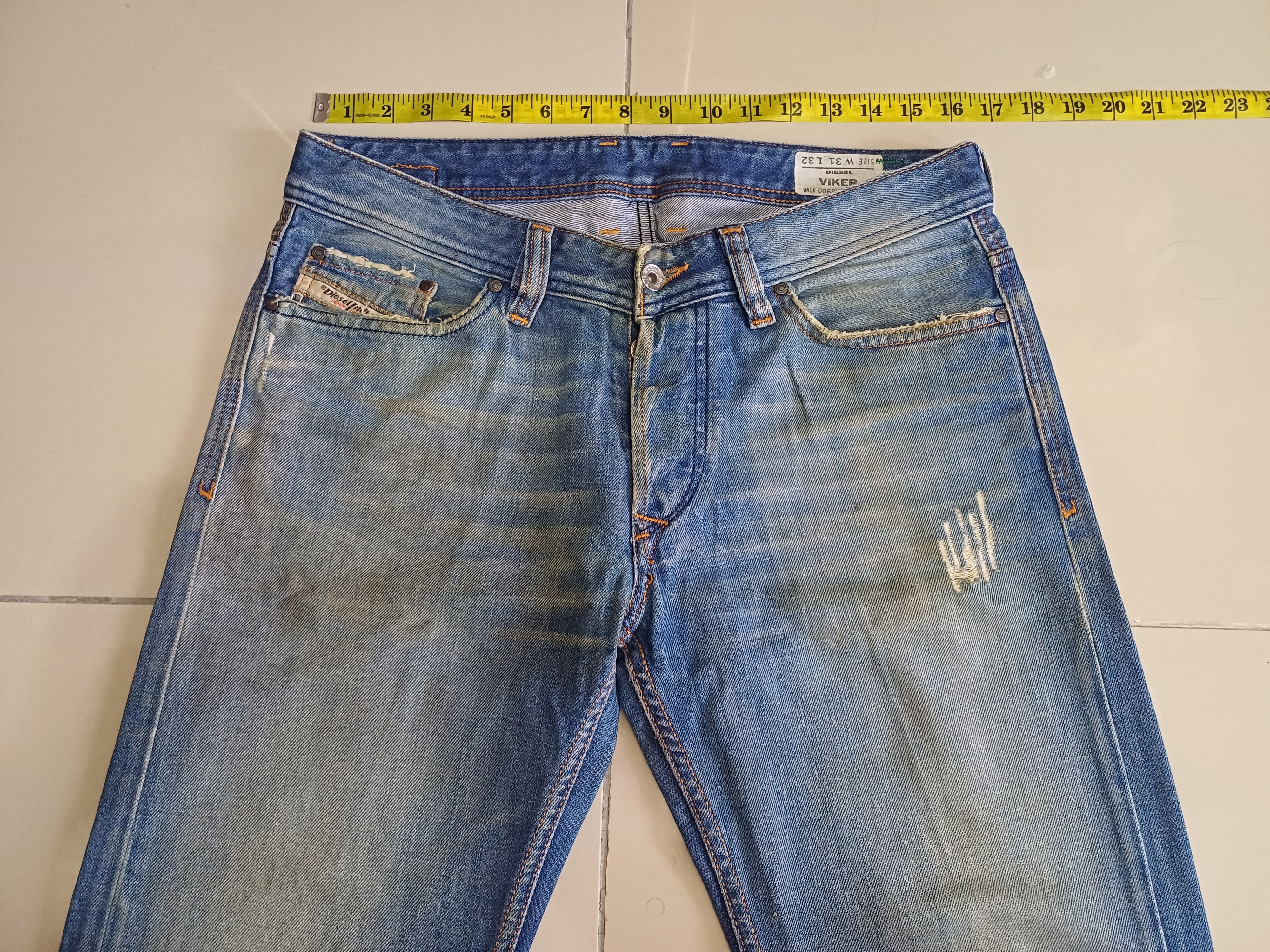 Designer × Seditionaries Diesel jeans, distressed & faded colour design Size US 31 - 2 Thumbnail