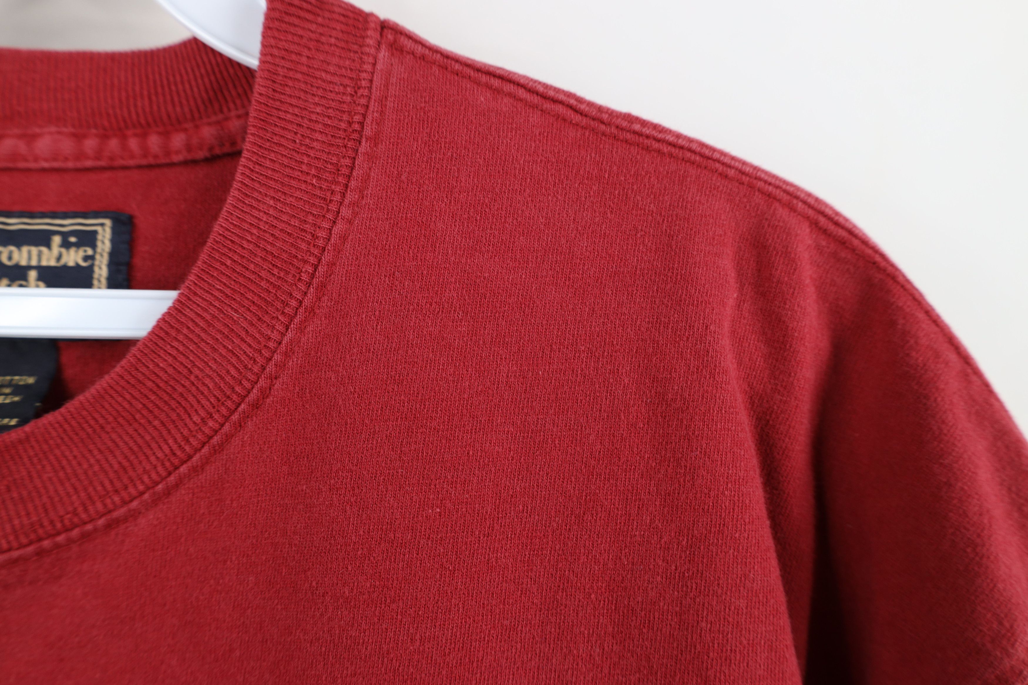 Abercrombie & Fitch Vintage 90s Y2K Abercrombie & Fitch Lacrosse T-Shirt Red Size US L / EU 52-54 / 3 - 6 Thumbnail