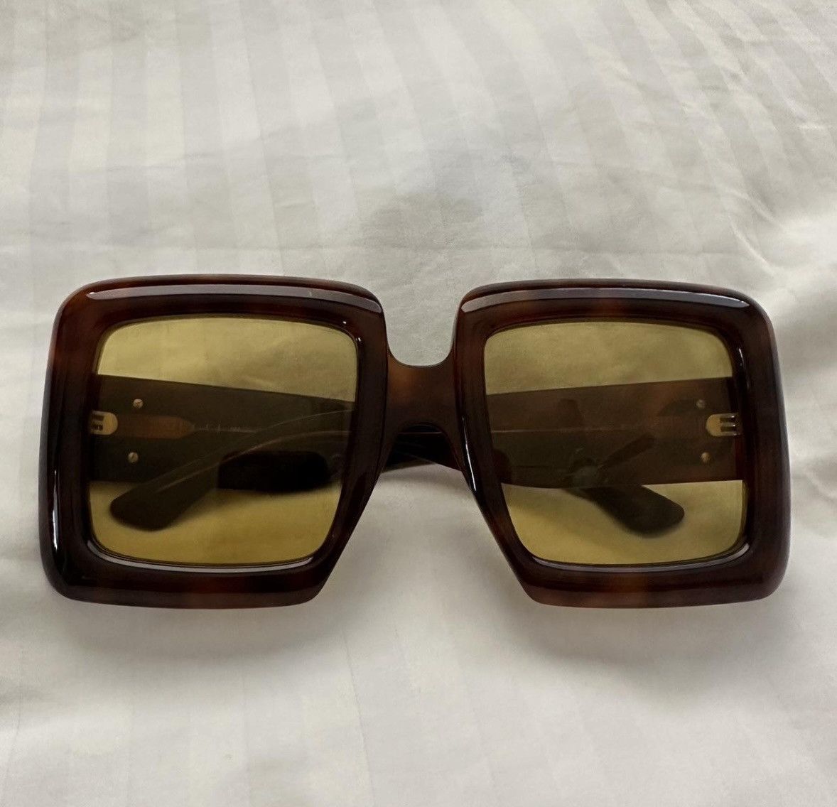 Gucci Gucci tortoise shell square sunglasses Size ONE SIZE - 2 Thumbnail