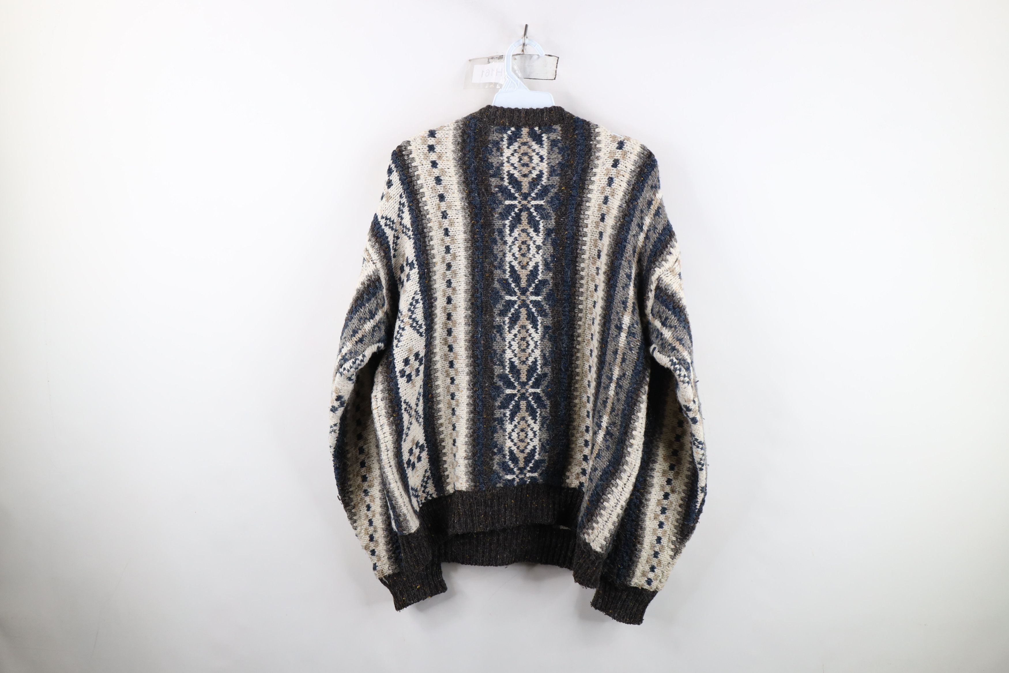 Vintage Vintage 90s Streetwear Heavy Blend Knit Fair Isle Sweater Size US M / EU 48-50 / 2 - 7 Thumbnail