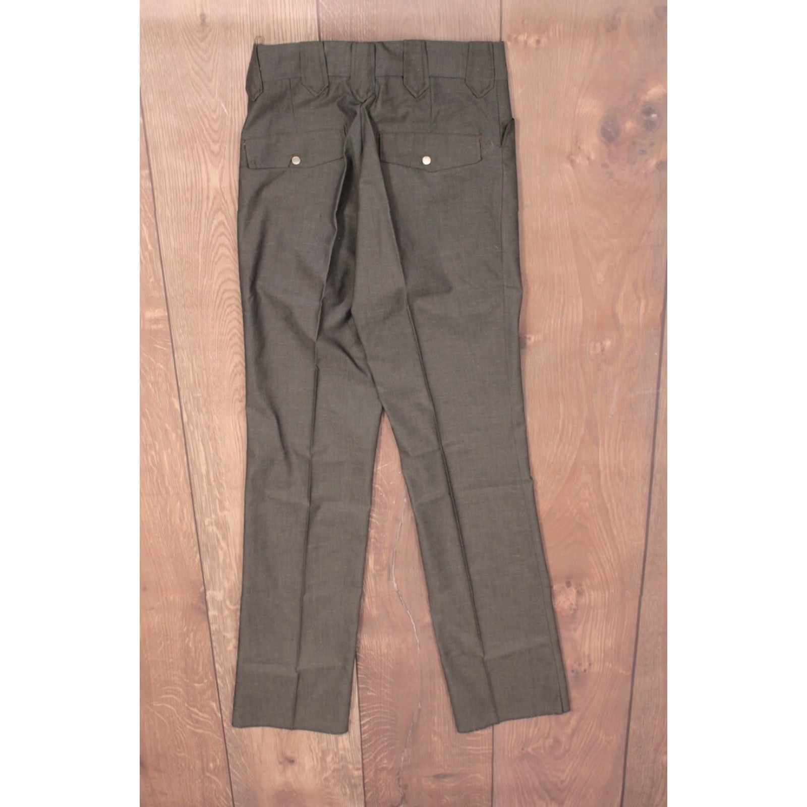 Wrangler VINTAGE Wrangler Western Pants 28W 60s 1960s NOS Dark blue/green Cotton/polyester flare leg Mens Size US 28 / EU 44 - 3 Thumbnail