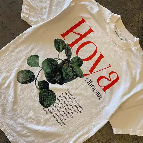 VIBE Aoyama x Aoki White retro HOYA pattern casual cotton tee Size US L / EU 52-54 / 3 - 8 Thumbnail