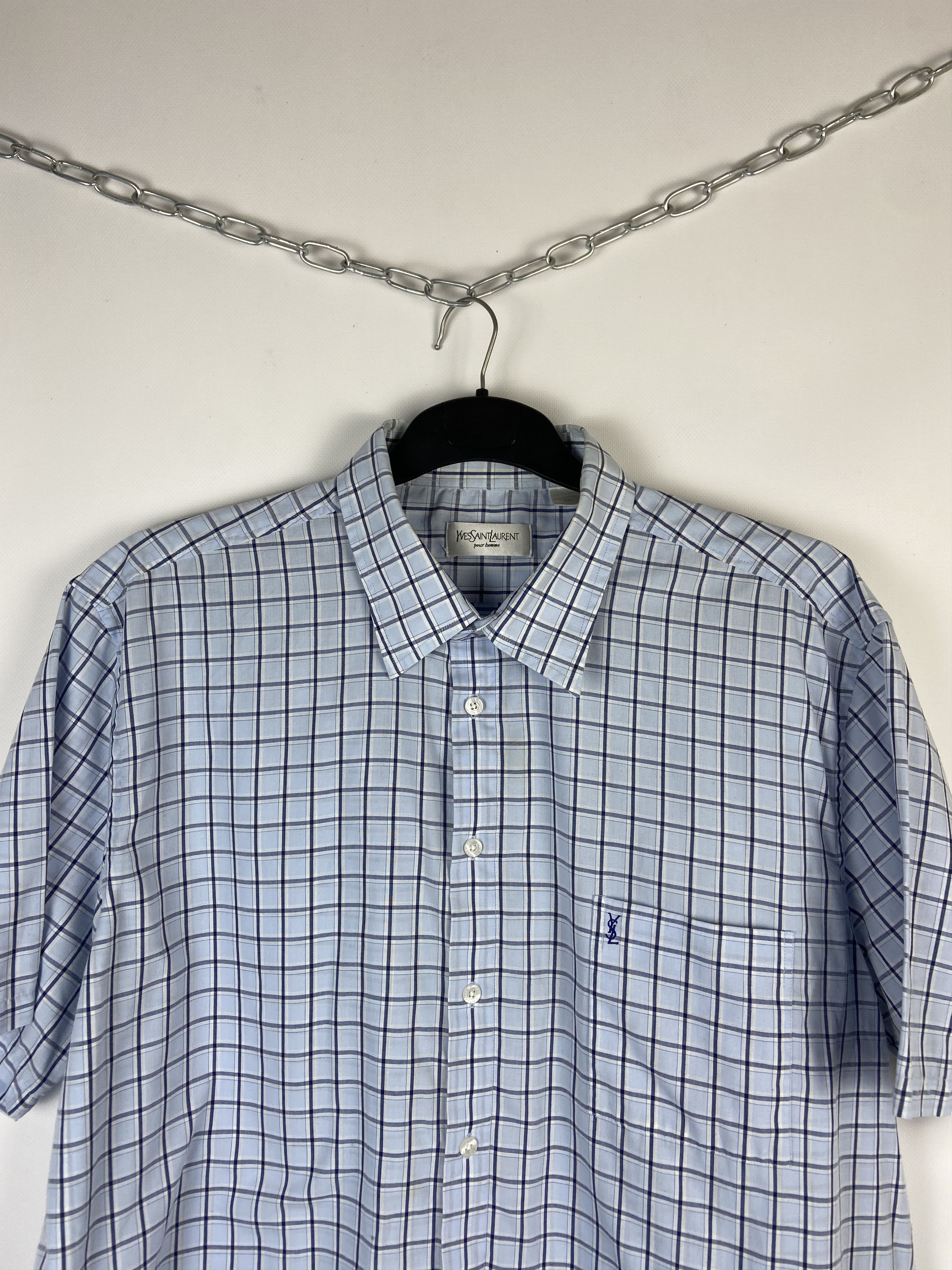 Vintage Vintage YvesSaintLaurent Ysl Pour Homme Shirt Size US XXL / EU 58 / 5 - 3 Thumbnail