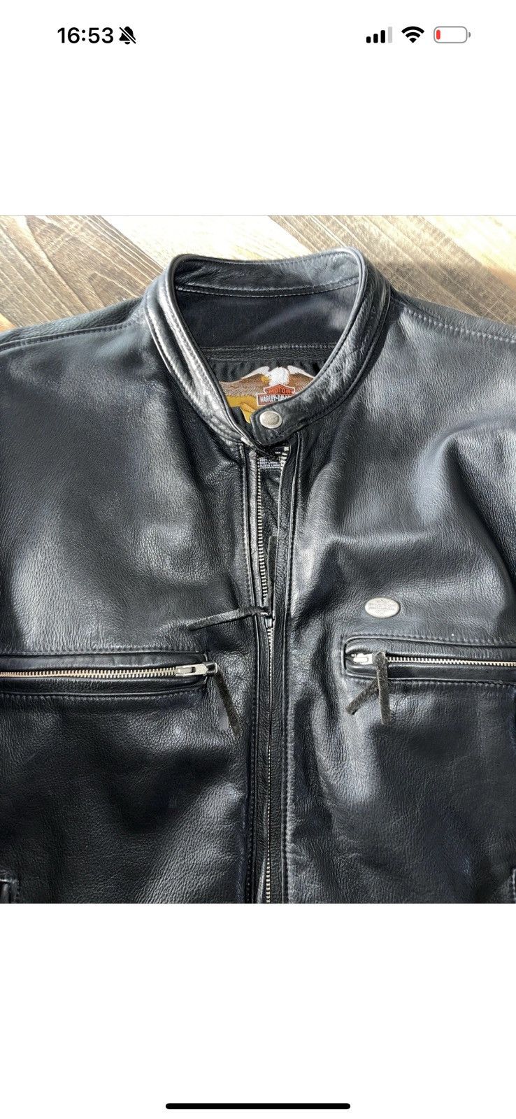 Harley Davidson Leather Jacket Cafe Racer SportXXL