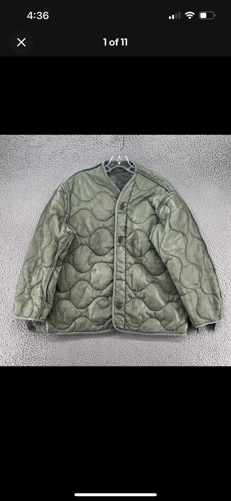 Vintage 90s Military Quilted Puffer Size US M / EU 48-50 / 2 - 1 Thumbnail