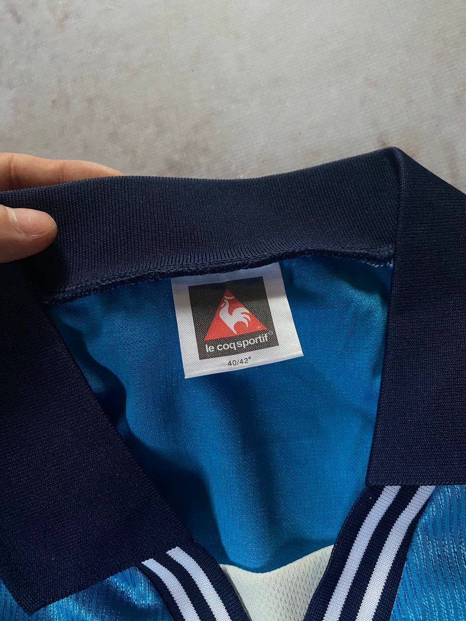 Le Coq Sportif × Vintage Vintage Le Coq Sportif Manchester City 1999-2001 Home Jersey Size US L / EU 52-54 / 3 - 5 Thumbnail