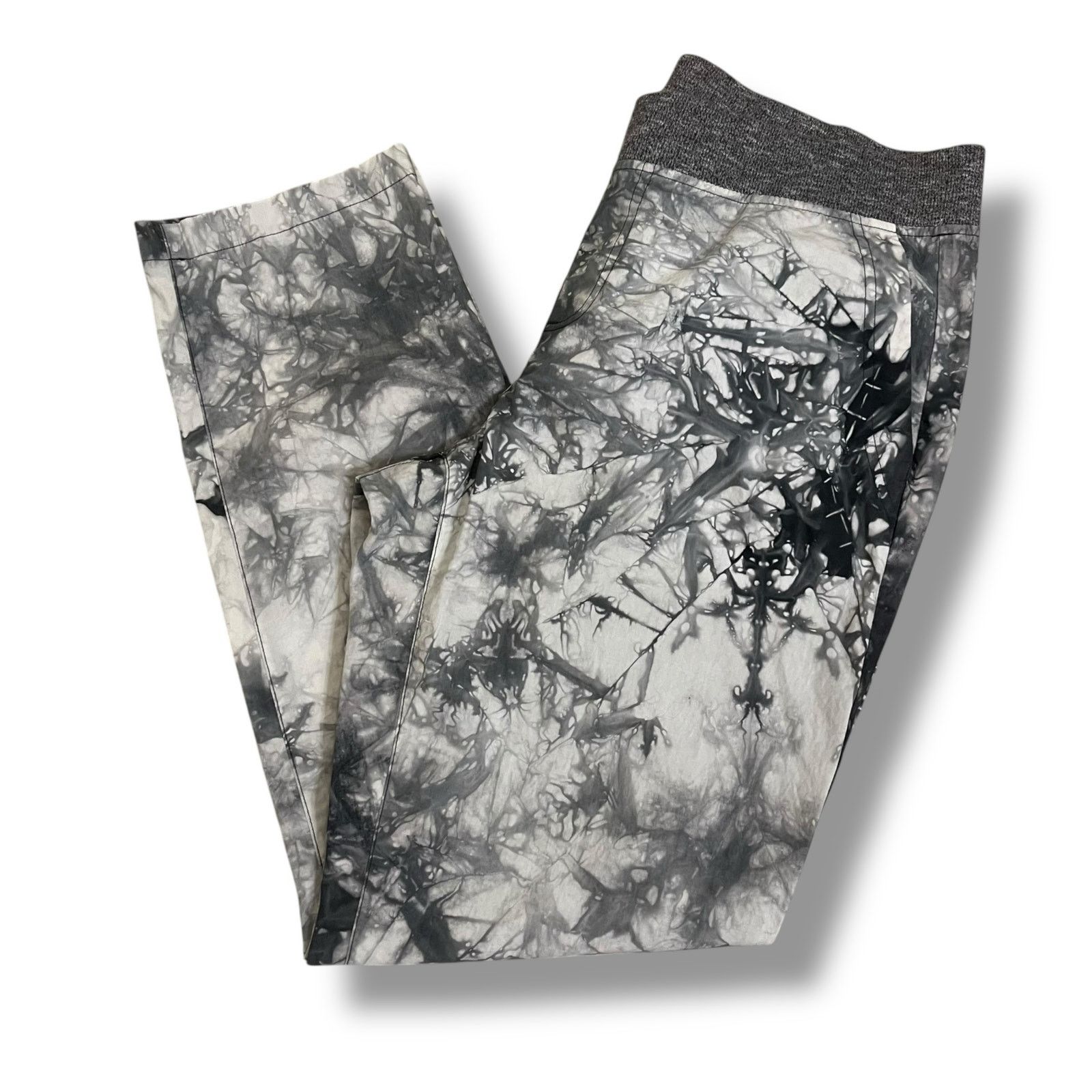 Other CAbi marbled gray and white jogger style pants womens medium Size 33" - 2 Thumbnail