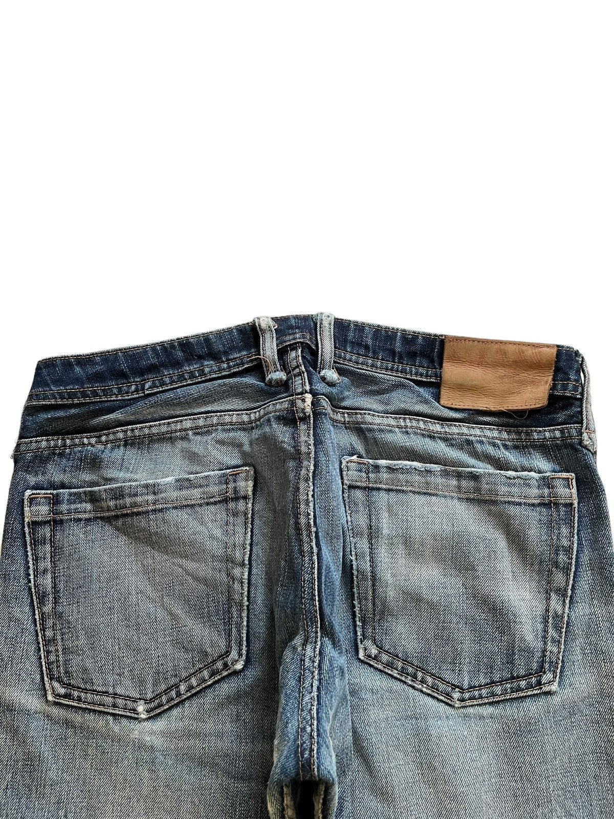 Japanese Brand Vintage Japanese Brand Fade Wash Distressed Flared Jeans Size US 30 / EU 46 - 8 Thumbnail