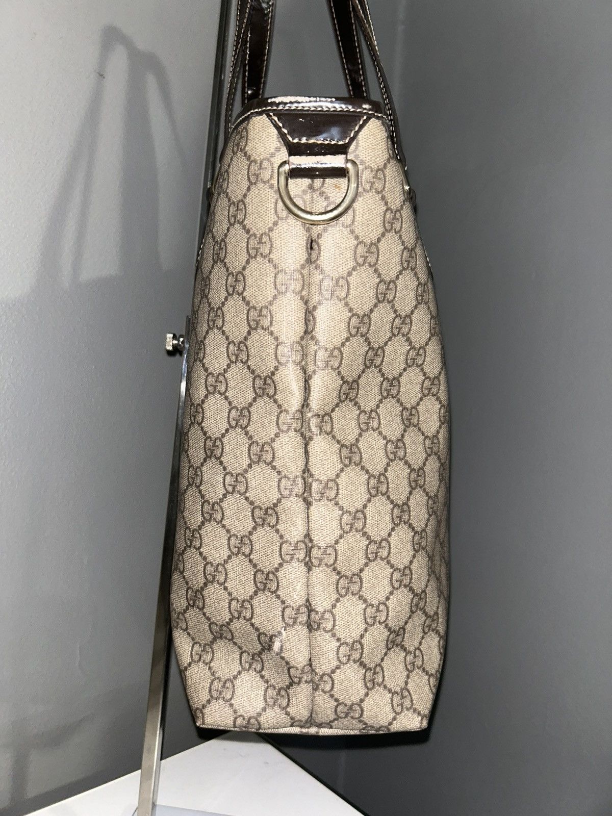 Gucci Gucci GG Supreme Coated Canvas Medium Tote bag Size ONE SIZE - 8 Thumbnail