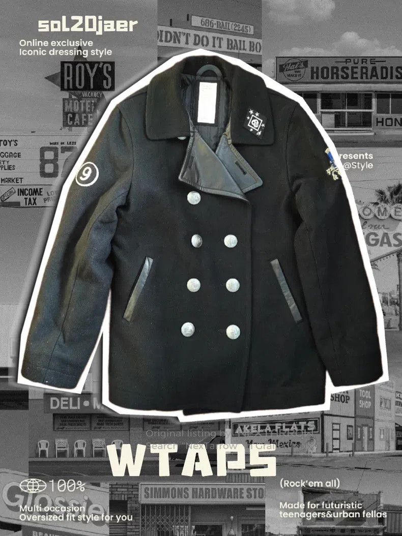 Wtaps Wtaps Military wool coat Size US M / EU 48-50 / 2 - 1 Thumbnail