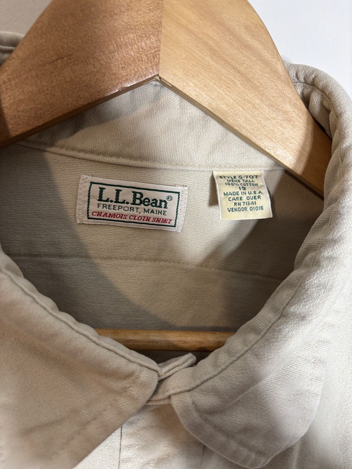 L.L. Bean Vintage LL Bean Chamois Button Up Shirt Distressed Size 19 Size US XXL / EU 58 / 5 - 4 Thumbnail