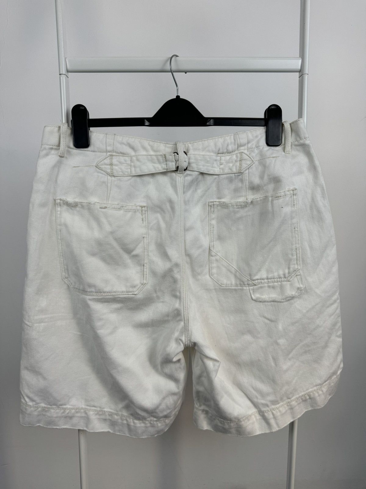 Vintage Vintage Polo Ralph Lauren Painted Distressed Military Shorts Size US 35 - 2 Thumbnail