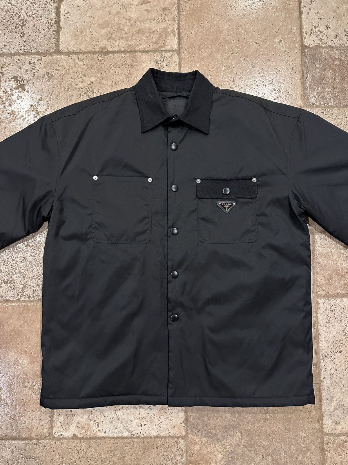 Prada Prada Tech Re-Nylon Padded Cargo Pocket Black Jacket Size US M / EU 48-50 / 2 - 4 Thumbnail