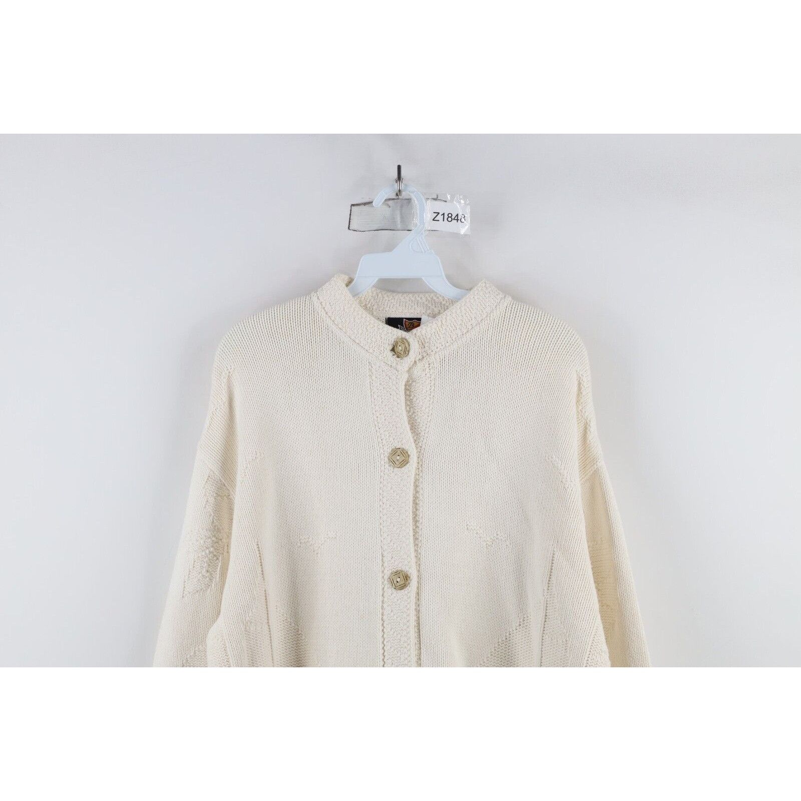 Vintage Vintage 90s Streetwear Sailing Knit Cardigan Sweater Size XL / US 12-14 / IT 48-50 - 2 Thumbnail