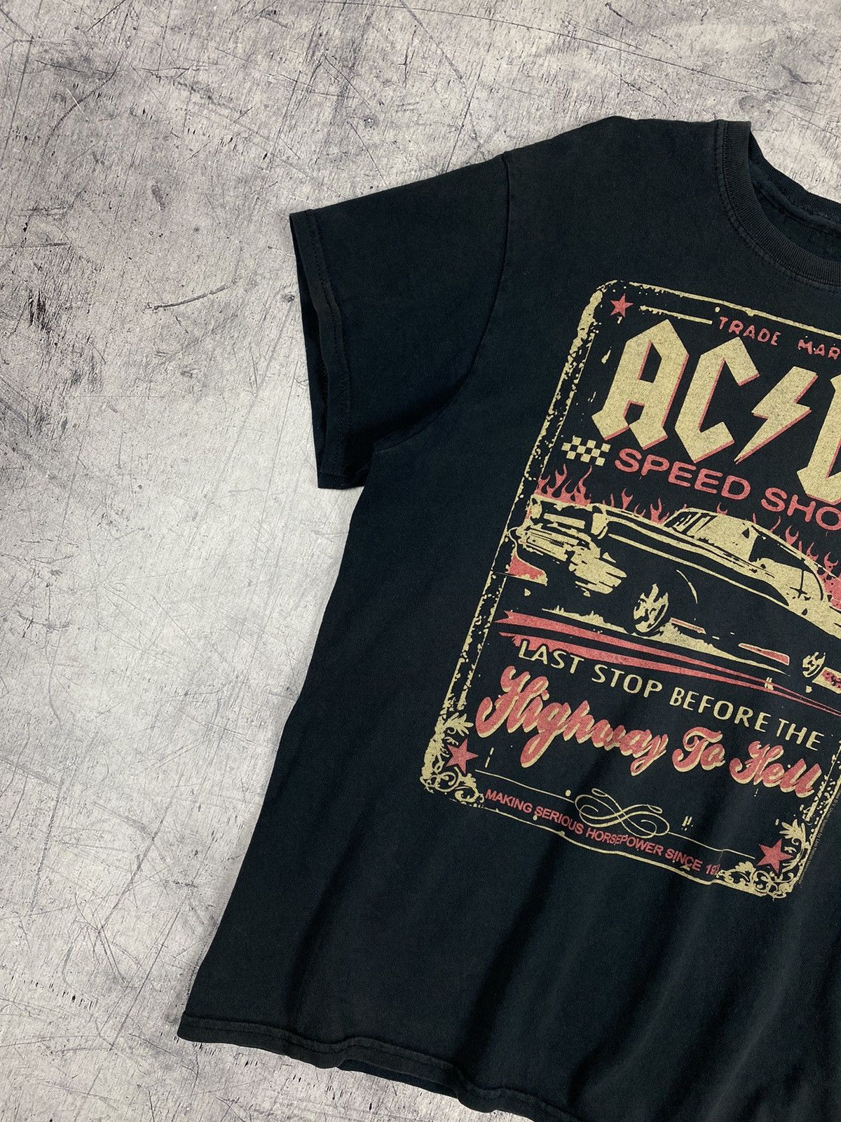AC/DC × Vintage Vintage AC / DC 2012 Speed Shop Tee T Shirt Size US M / EU 48-50 / 2 - 3 Thumbnail