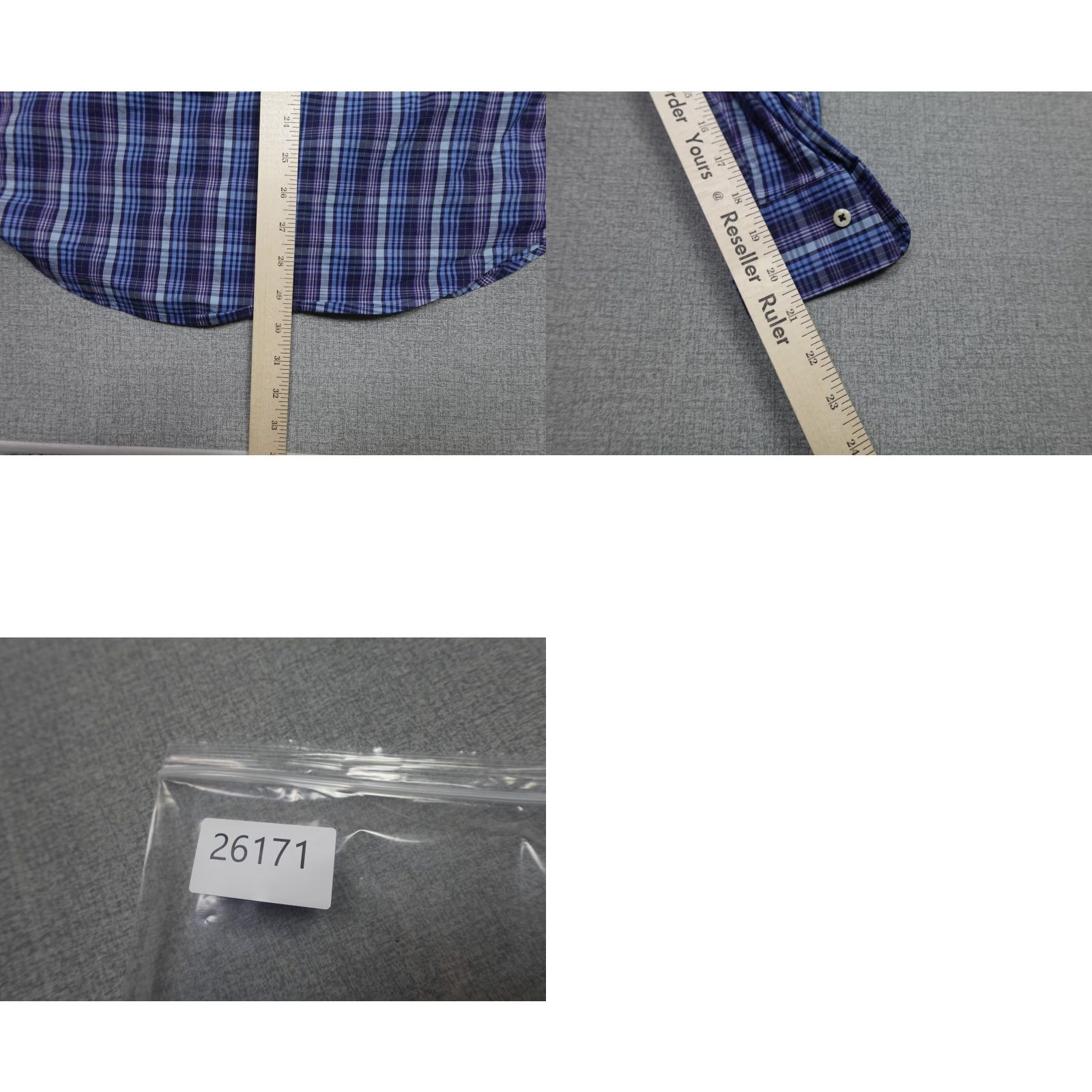 Peter Millar Peter Millar Shirt Mens Medium Blue Plaid Button-Up Size US M / EU 48-50 / 2 - 8 Thumbnail
