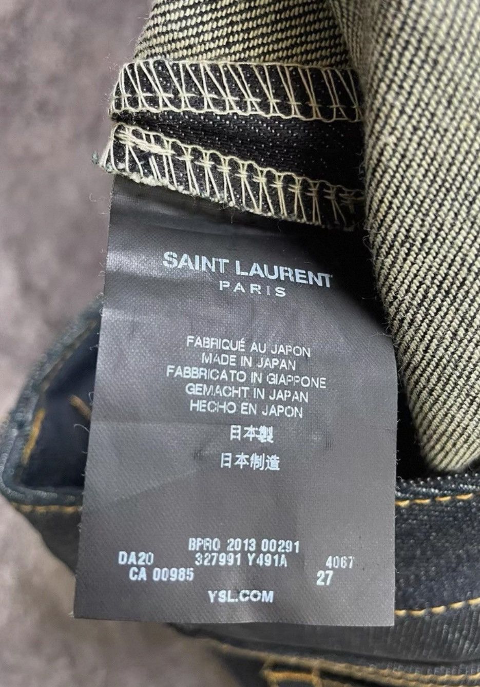 Saint Laurent Paris Saint Laurent Paris D02 Denim Size US 27 - 6 Thumbnail