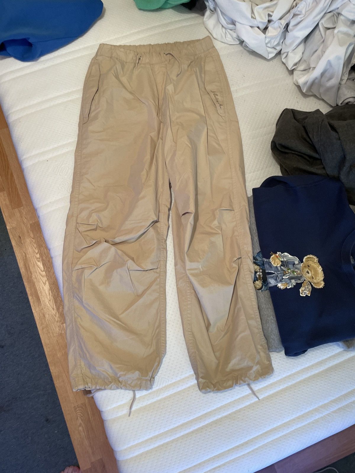 image of Bape Parachute Pants in Beige, Women's (Size 24)