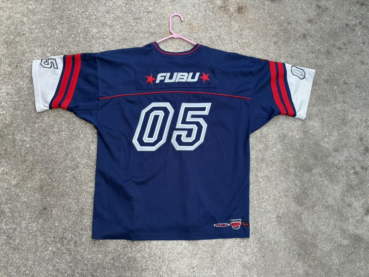 Fubu Platinum Fubu 05 Blue Y2k Jersey Size US XXL / EU 58 / 5 - 5 Thumbnail