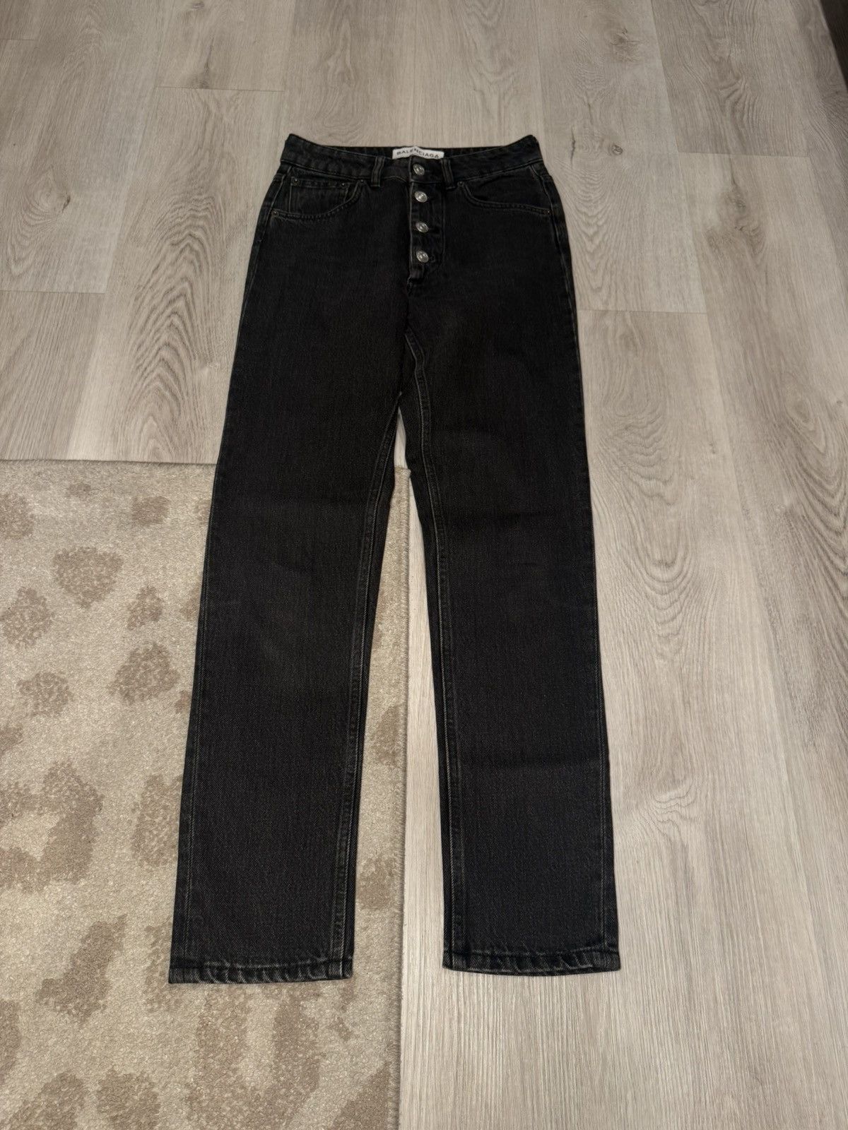 Balenciaga s/s 2018 exposed button fly denim!! Size US 26 / EU 42 - 1 Thumbnail
