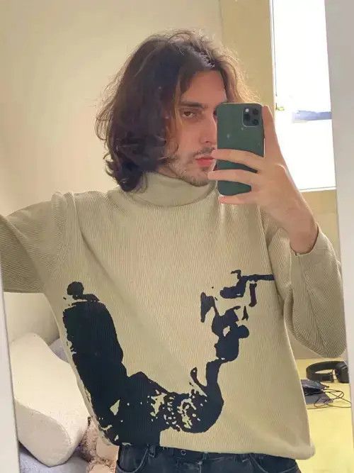 Aran Isles Knitwear × Japanese Brand Japanese style knitted turtleneck sweater Size US S / EU 44-46 / 1 - 1 Thumbnail