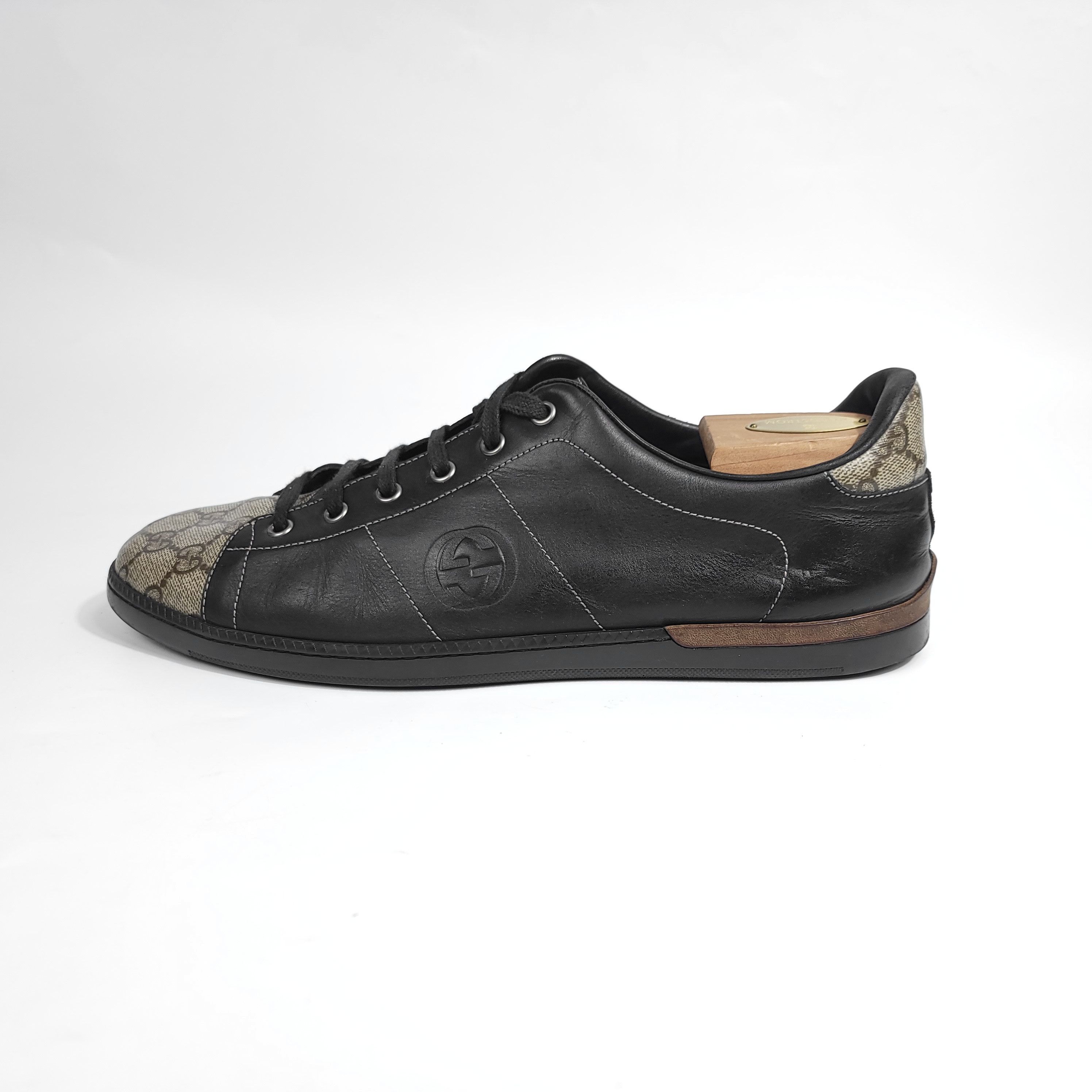 Gucci GUCCI GG Monogram Low Top Leather Sneakers Men's 10 Size US 10 / EU 43 - 3 Thumbnail