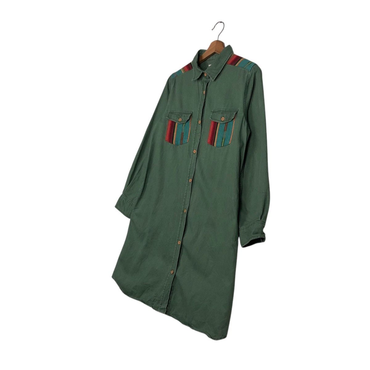 Japanese Brand 📌Vintage Titicaca Shirt Jacket Military Design Rich Green Size US M / EU 48-50 / 2 - 3 Thumbnail